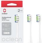 Oclean B&uuml;rstenk&ouml;pfe Professional Clean 2 pack, DuPont-Borsten Ersatzb&uuml;rsten,