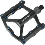 EXUSTAR Pedali E-PB557 Attacco Flat in Alluminio Nero in CR-Mo