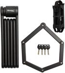 Master Lock Faltschloss f&uuml;r Fahrr&auml;der Geh&auml;rtete Stahlglieder, 4 Schl&uuml;ssel, inkl.