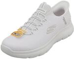 Skechers Herren Summits High Range Slip-On, White Mesh/Trim, 40 EU