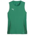 Puma Unisex Teamgoal Sleeveless Jersey Wmn T-Shirt, Sport Green-Puma White-Power