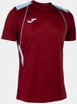 Joma Kurzarmshirt Mann Championship VII Burgunderrot himmelsblau