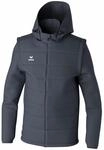 Erima Unisex Erwachsene TEAM Jacke mit abnehmbaren &Auml;rmeln (2062404), slate grey, 4XL