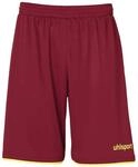uhlsport Kinder Shorts Club Shorts, Bordeaux/Fluo Gelb, 116, 100380606