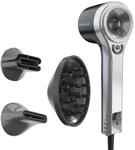 INVICTUS Hair D7 Haartrockner Set 4-tlg, 1600 W, Schwarz-Stahlsilber