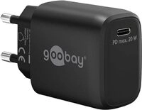 goobay 65405 USB-C PD (Power Delivery) Schnellladeger&auml;t 20W mit GaN -...