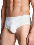 CALIDA Natural Benefit Slip, Unterhose Herren, im praktischen 2er-Pack Weiss 52-54