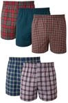 Hanes Herren 4-Pack Classic Comfort Flex Waistband Woven Boxers Underwear Klassische