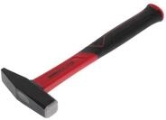 GEDORE red Schlosserhammer mit Fiberglasstiel, 500 g Kopfgewicht, Hammer mit