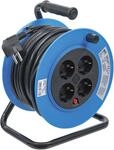 BGS Kabeltrommel - 15 m - 3 x 1,5 mm&sup2; - 4 Steckdosen - IP 20 - 3000 W