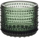 Iittala Windlicht Kastehelmi aus Glas, in der Farbe Tannengr&uuml;n, Gr&ouml;&szlig;e: