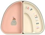 L&Auml;SSIG Baby Kinder Geschirrset Silikon Teller Sch&uuml;ssel Snackteller/Silicone...