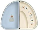 L&Auml;SSIG Baby Kinder Geschirrset Silikon Teller Sch&uuml;ssel Snackteller/Silicone Dish