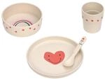 L&Auml;SSIG Kindergeschirr Set (Teller, Becher, Sch&auml;lchen, L&ouml;ffel) ohne , BPA-frei,