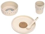 L&Auml;SSIG Kindergeschirr Set (Teller, Becher, Sch&auml;lchen, L&ouml;ffel) BPA-frei, f&uuml;r
