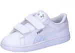 PUMA Unisex Kids Smash 3.0 Holo 2.0 V INF Sneaker, PUMA White-Mauve Mist-PUMA Silver,