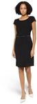 Betty & Co Damen Etuikleid mit G&uuml;rtel 38, Schwarz