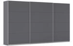 Rauch M&ouml;bel KULMBACH, Schwebet&uuml;renschrank, Grau metallic, Breite 360 cm 