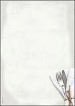 SIGEL DP125 Motiv-Papier Men&uuml; Speisen im Gastro-Look 90 g, DIN A4, 50 Blatt,