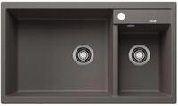BLANCO METRA 9 | Granitsp&uuml;le aus SILGRANIT vulkangrau | Einbauart: Einbau von Oben 
