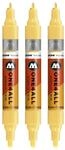 Molotow One4All Acrylic Twin Marker (Strichst&auml;rke 1.5 mm und 4 mm, hochdeckend...