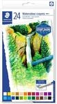 STAEDTLER 223 C24 Aquarellkreide (hochopake Farben, leicht verwischbar,