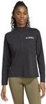 adidas Damen Terrex Multi Climacool Half Zip Long Sleeve Shirt, Black, XXS