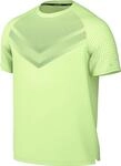 Nike Herren Dfadv Stride Ss Sweatshirt, Barely Volt/Reflective Silv, L
