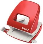 Leitz B&uuml;ro Locher aus Metall, F&uuml;r 30 Blatt, Anschlagschiene mit Formatangaben,