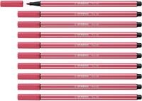 STABILO - Premium-Filzstift - Pen 68-10er Pack - erdbeerrot