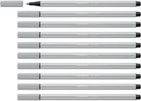 STABILO - Premium-Filzstift - Pen 68-10er Pack - hellgrau