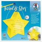 Ursus 18770001 - Twinkle Star, gelb, ca. 19,3 x 18,3 x 8 cm, Laternen Rohling Stern