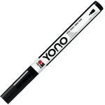 Marabu 12400101073 - YONO Marker, Schwarz 073, vielseitiger Acrylstift mit...