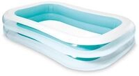 Intex 56483NP - Aufblasbarer Familienpool Rechteckig, Vinyl, Mehrfarbig,...