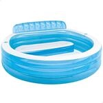 Intex 57190NP - Aufblasbarer Familienpool Lounge, Vinyl, Mehrfarbig, 229x218x79...