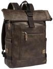 camel active Herren Rucksack mit strukturierter Optik Braun, Menswear-L