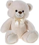 HEUNEC B&Auml;R sitzend mit Schleife/Creme, GRS/PET