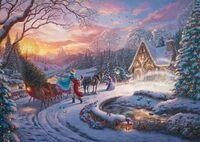 Schmidt 58035 Disney, Cinderella, Bringing Home for Christmas, 1000 Teile Puzzle