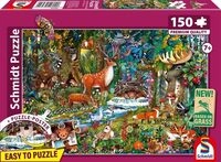 Schmidt 56532 Tiere in den W&auml;ldern Europas Kinderpuzzle, 150 Teile