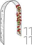 Relaxdays Rosenbogen Metall, Torbogen Garten, HxBxT: 216 x 125 x 36 cm, Vintage,