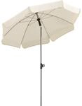Schneider Sonnenschirm Locarno, natur, 150 cm rund, Gestell Stahl, Bespannung