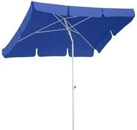 Schneider Sonnenschirm Ibiza, blau, 180 x 120 cm rechteckig, 682-09, Gestell Stahl,