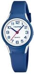 Calypso Kinderuhr Junge und M&auml;dchen Analog aus Kautschuk Blau dunkel