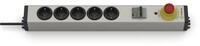 EHMANN 0873x00052035 Aluminium Steckdosenleiste, 5-Fach mit integriertem...