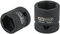 KS Tools 1/2' Sechskant-Kraft-Stecknuss, extra kurz, 19,0 mm