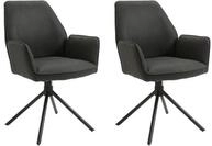 byLIVING Esszimmerstuhl 2er-Set Blair, Sitzschale 360&deg; drehbar