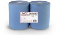 Quicky Putztuchrolle 1000 Blatt | 2-lagig Recycling Blau | Papierrolle...