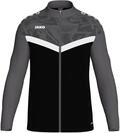 JAKO ICONIC Unisex Polyesterjacke Gr. 152 Schwarz/Anthrazit - Atmungsaktive...