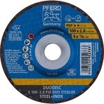 Pferd 62010632 Kombischeibe E 100-2,8 A46 P Psf-Inox Duo, 1 V