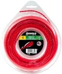 ARNOLD 1082-U4-2730 Trimmerfaden AF 3,7, 2,7mm x 27,4m, rot, rund, gedreht